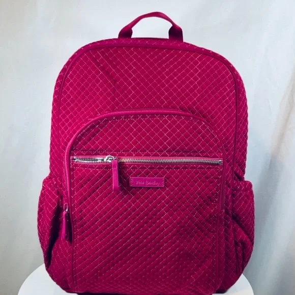 Vera Bradley Campus Backpack Valentines Day Raspberry - Picture 2 of 9